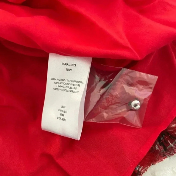 IRO Darling red printed  ruffle mini dress - Picture 12 of 12